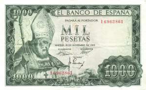 1000 Pesetas 19.11.1965